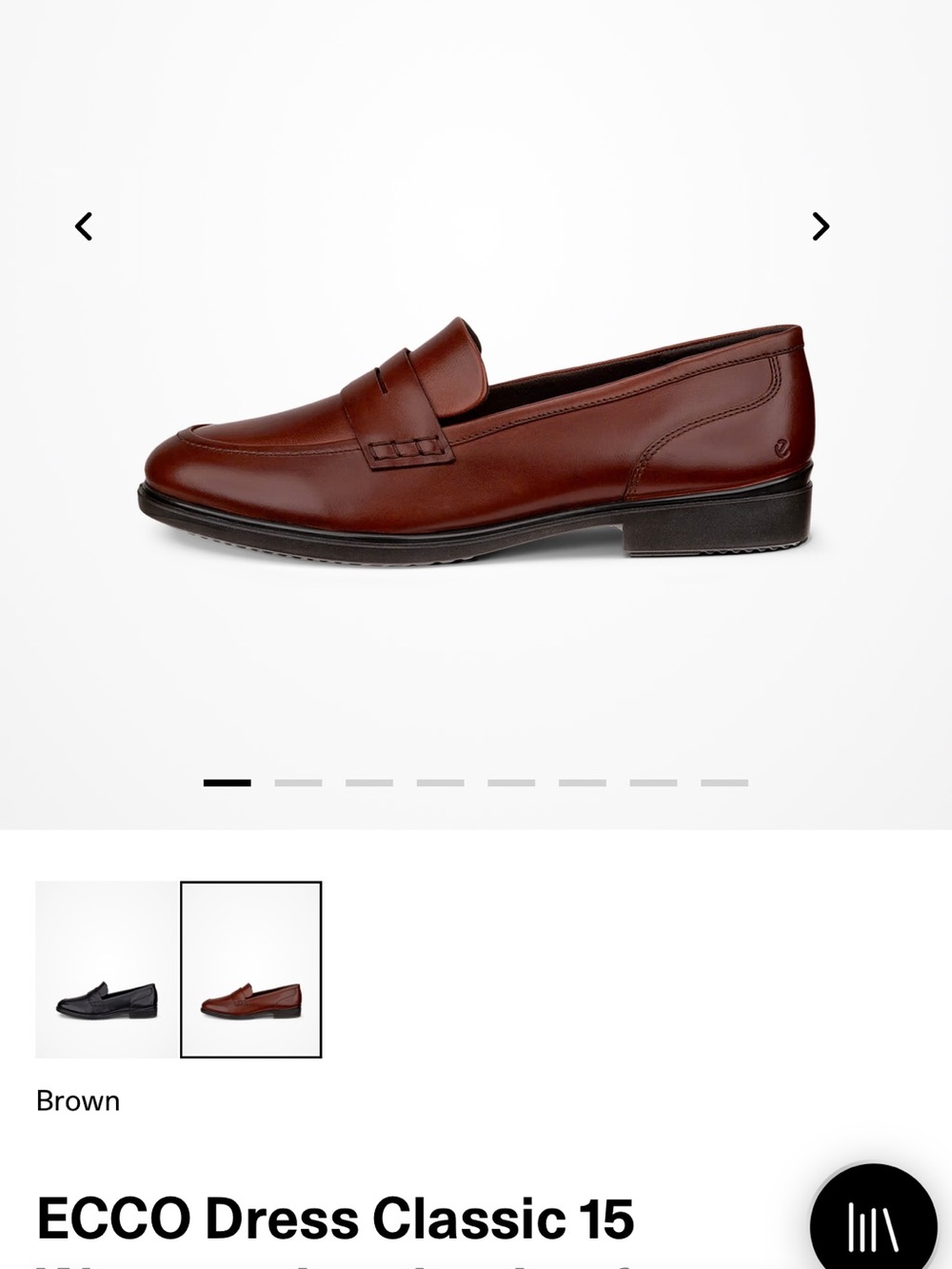 ECCO Dress Classic 15 Leather Loafers - Brown